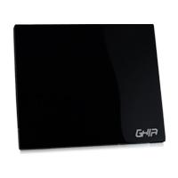 a black piece of luggage sitting on top of a table  a black piece of luggage sitting on top of a table